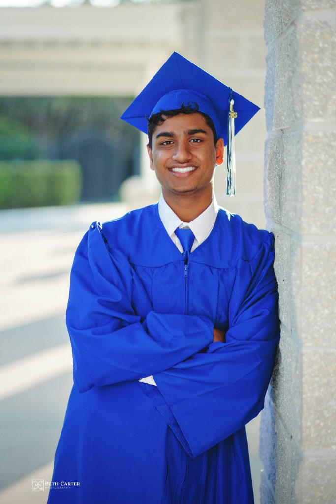 high school senior graduation cap and gown Lakeland Christian School Lakeland, FL